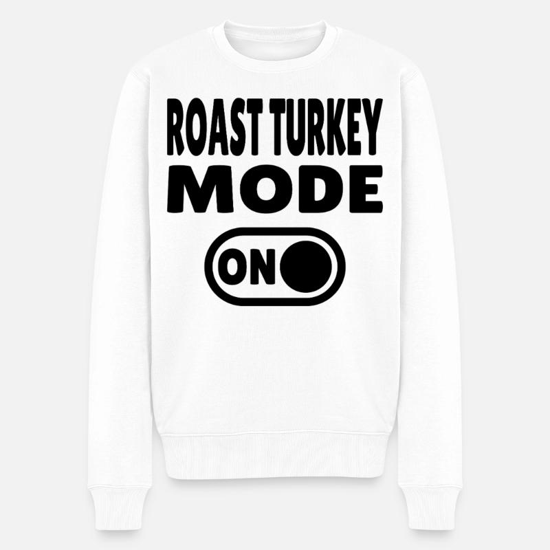 Mode dinde rôtie activé - Pull Premium bio Homme - blanc