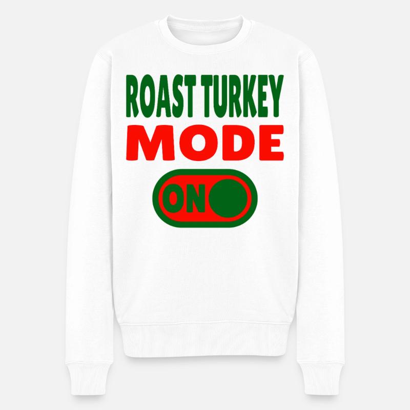 Mode dinde rôtie activé - Pull Premium bio Homme - blanc