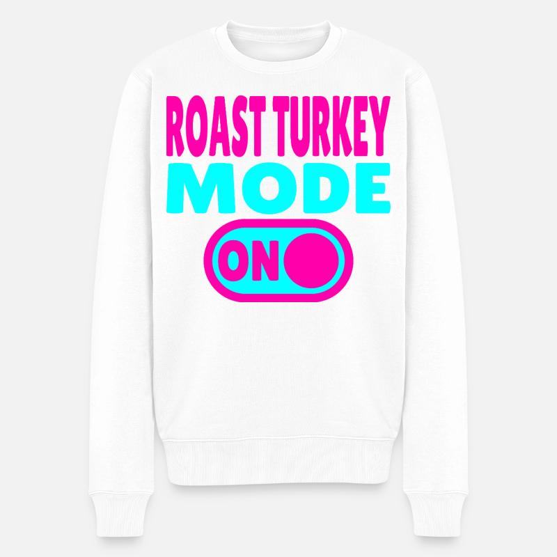 Mode dinde rôtie activé - Pull Premium bio Homme - blanc