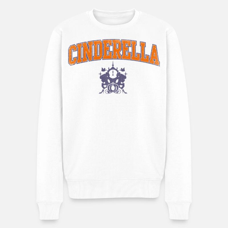 Lettrage Cendrillon avec emblème - Pull Premium bio Homme - blanc