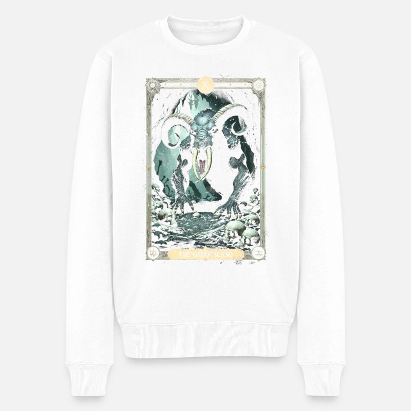 Les créatures mythologiques Grootslang - Pull Premium bio Homme - blanc