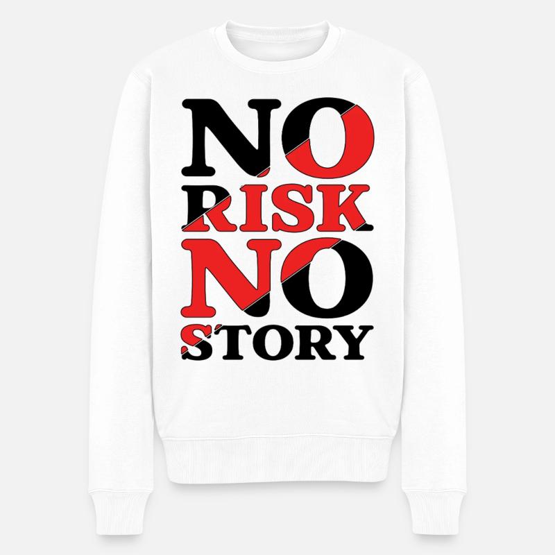 Pas de risque, pas d’histoire - Pull Premium bio Homme - blanc