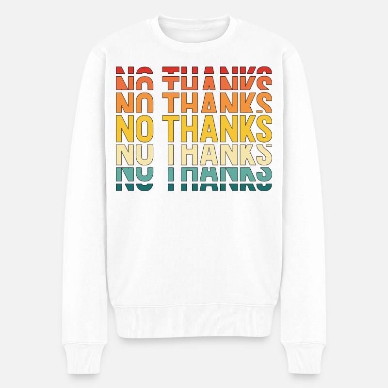 Non merci - Pull Premium bio Homme - blanc