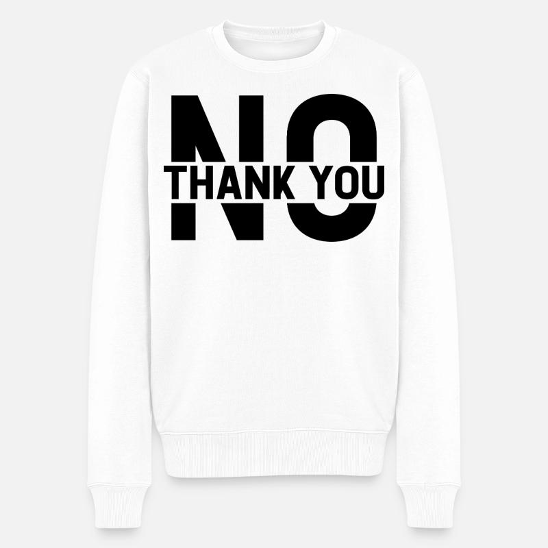 Non merci - Pull Premium bio Homme - blanc