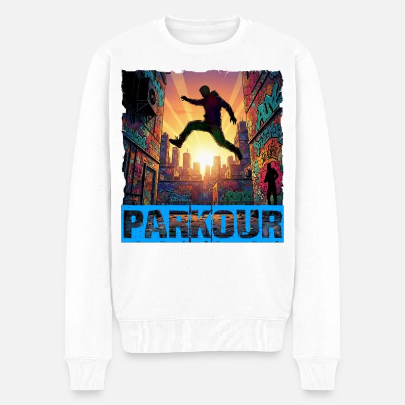 Parkour - Pull Premium bio Homme - blanc