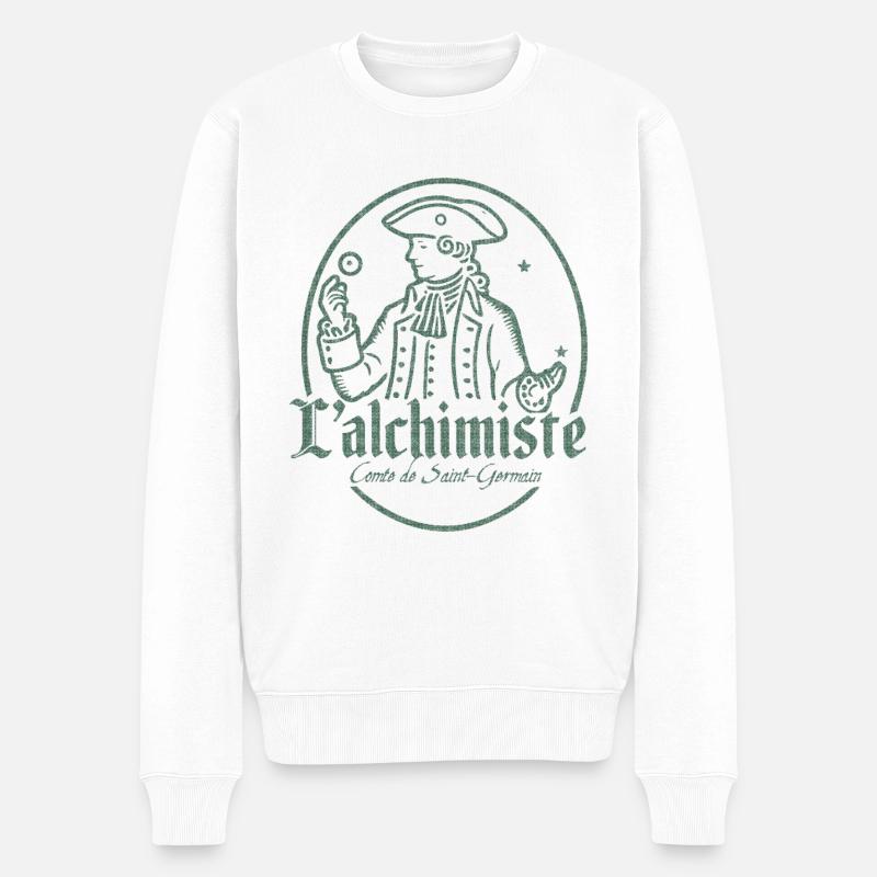L’alchimiste - Pull Premium bio Homme - blanc