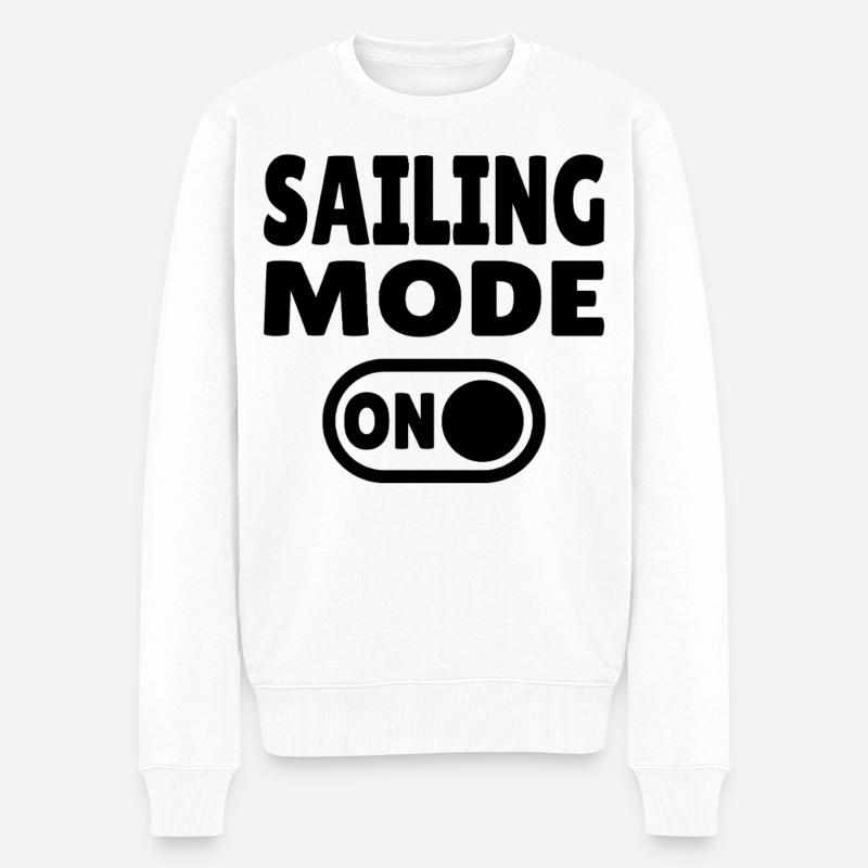 Mode Navigation Activé - Navigation Active - Pull Premium bio Homme - blanc