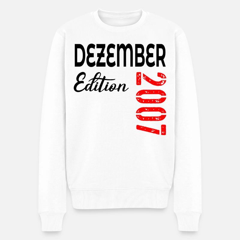 19e anniversaire décembre 2007 - Pull Premium bio Homme - blanc