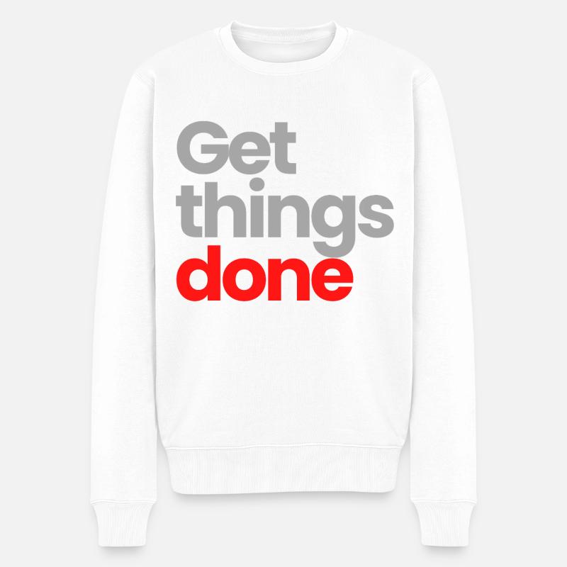 Faites avancer les choses - Pull Premium bio Homme - blanc