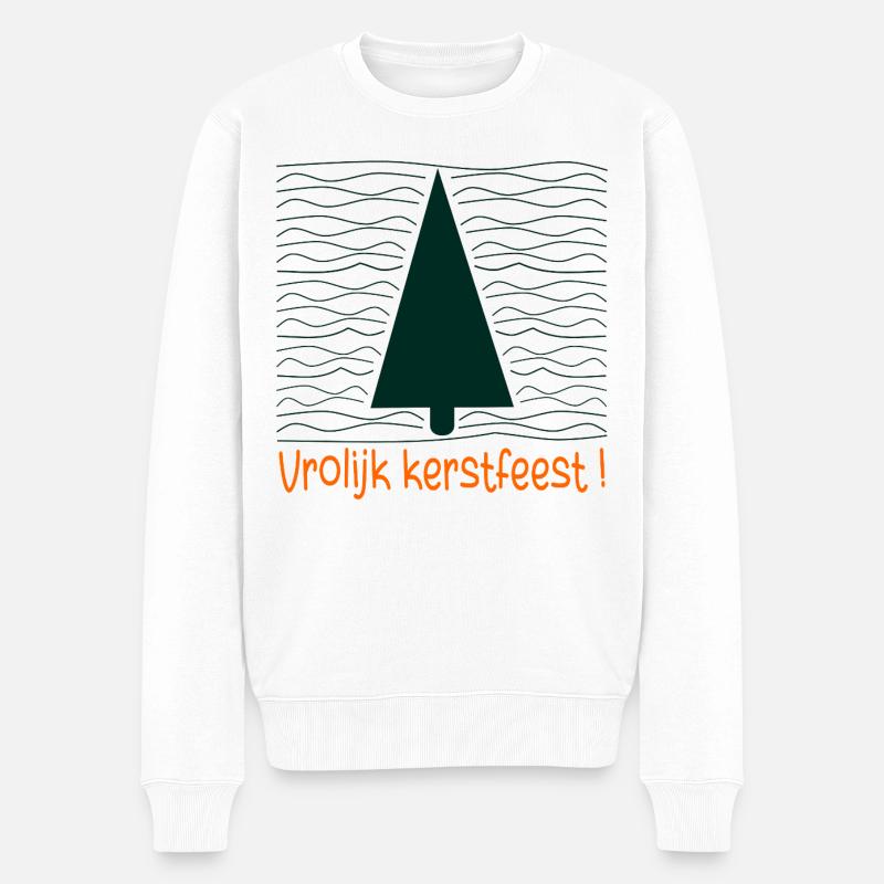 Joyeux sapin de Noël - Pull Premium bio Homme - blanc