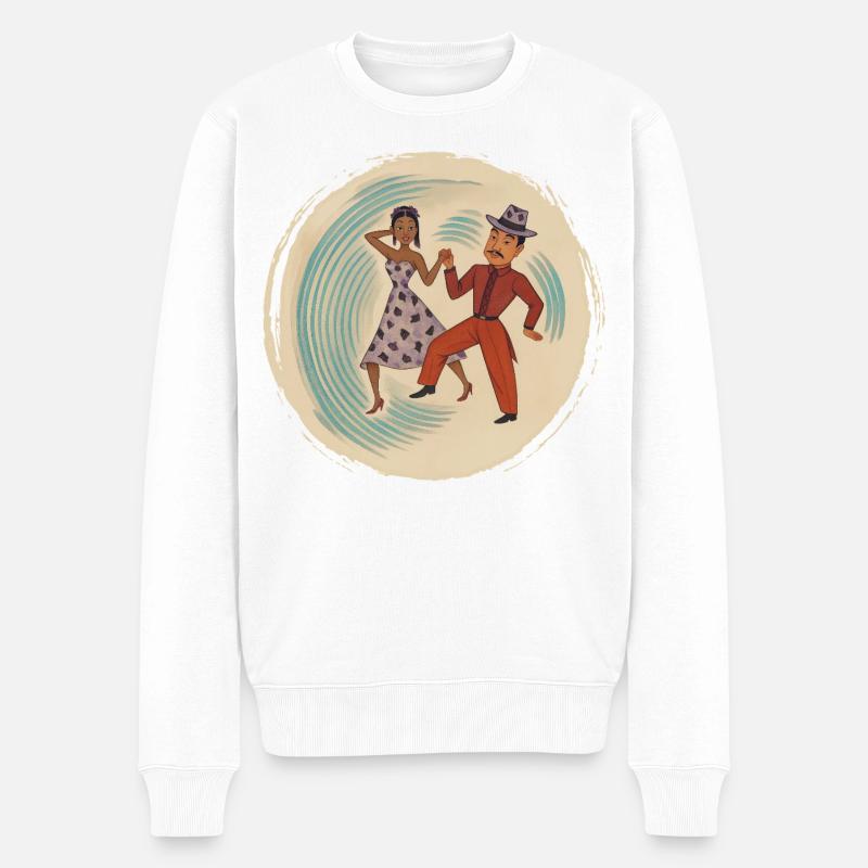 DANCER LOVERS #2 – nette Leute - Männer Premium Bio Pullover - Weiß