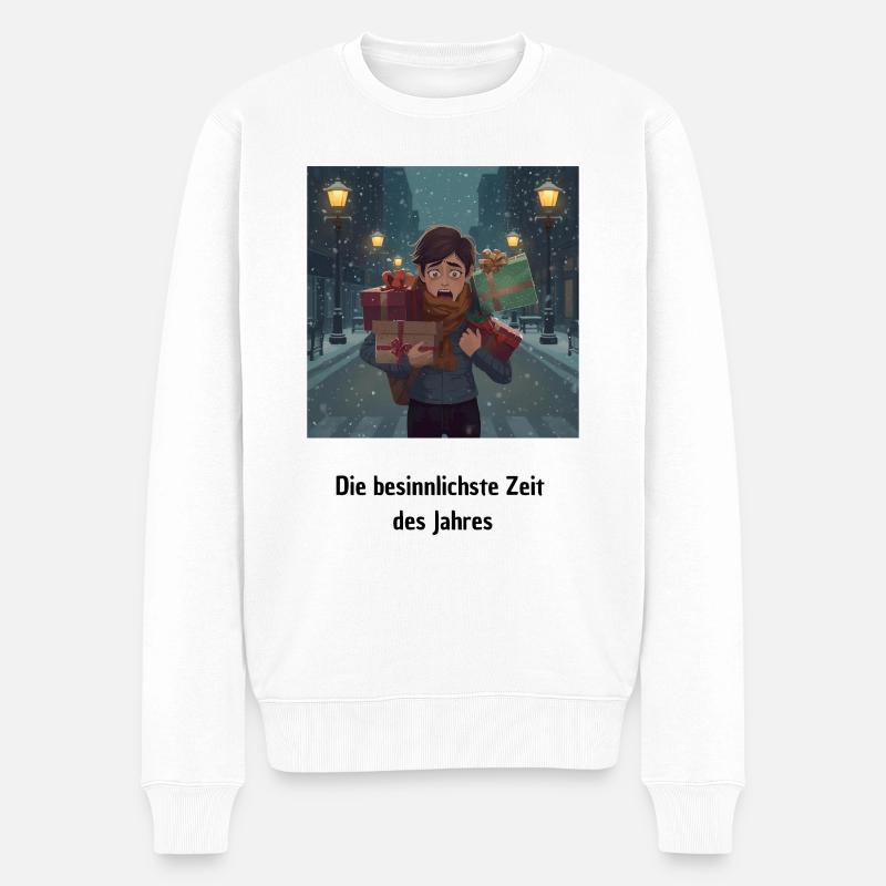Besinnliche Weihnachten - Männer Premium Bio Pullover - Weiß
