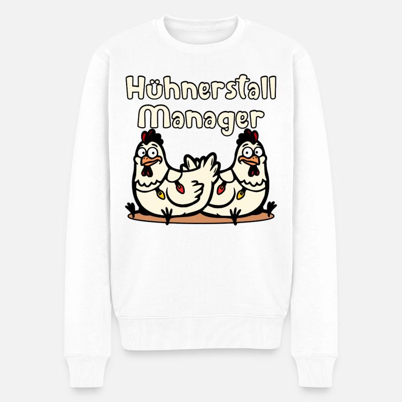 Responsable du poulailler de Noël - Pull Premium bio Homme - blanc
