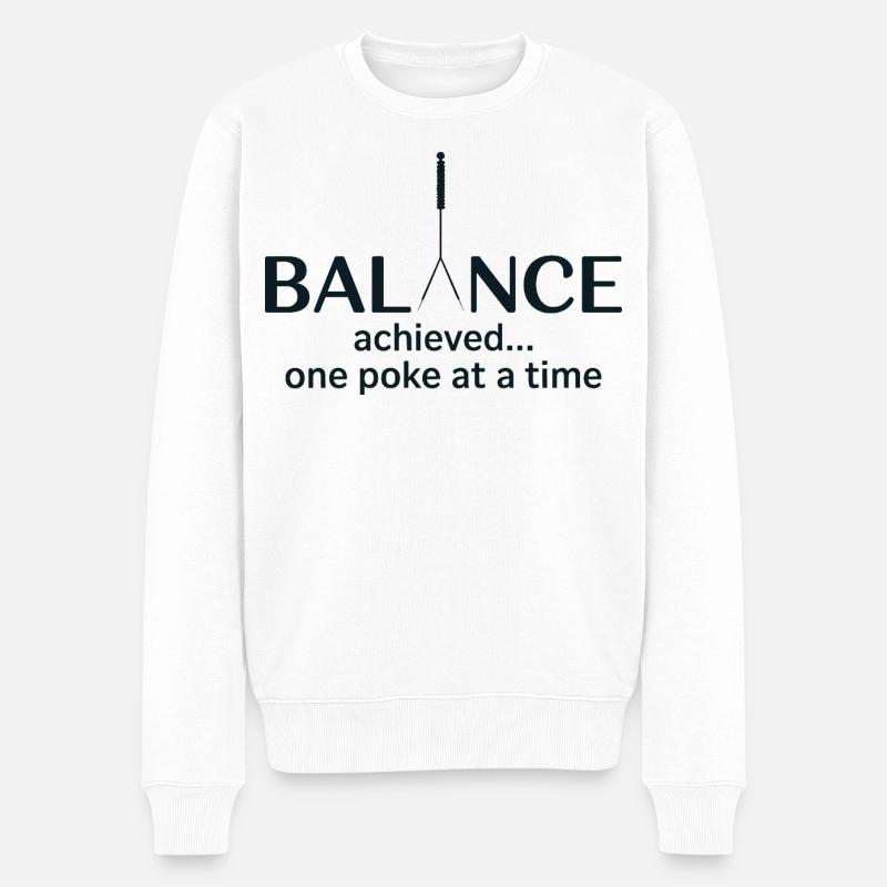 Lizenzierter TCM-Praktiker-Experten-Wellness-Leitfaden - Männer Premium Bio Pullover - Weiß