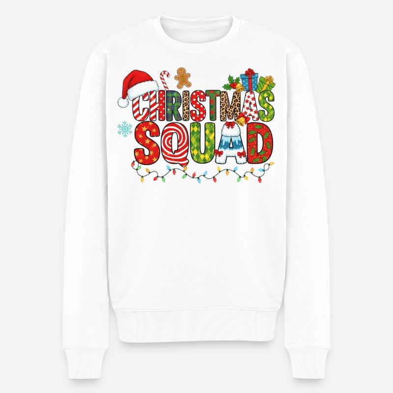 Escouade de Noël - Pull Premium bio Homme - blanc