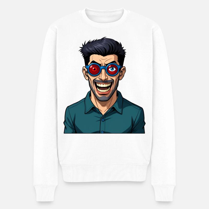 ICH BEOBACHTE DICH #1 - Geek &amp; Sci-Fi - Männer Premium Bio Pullover - Weiß