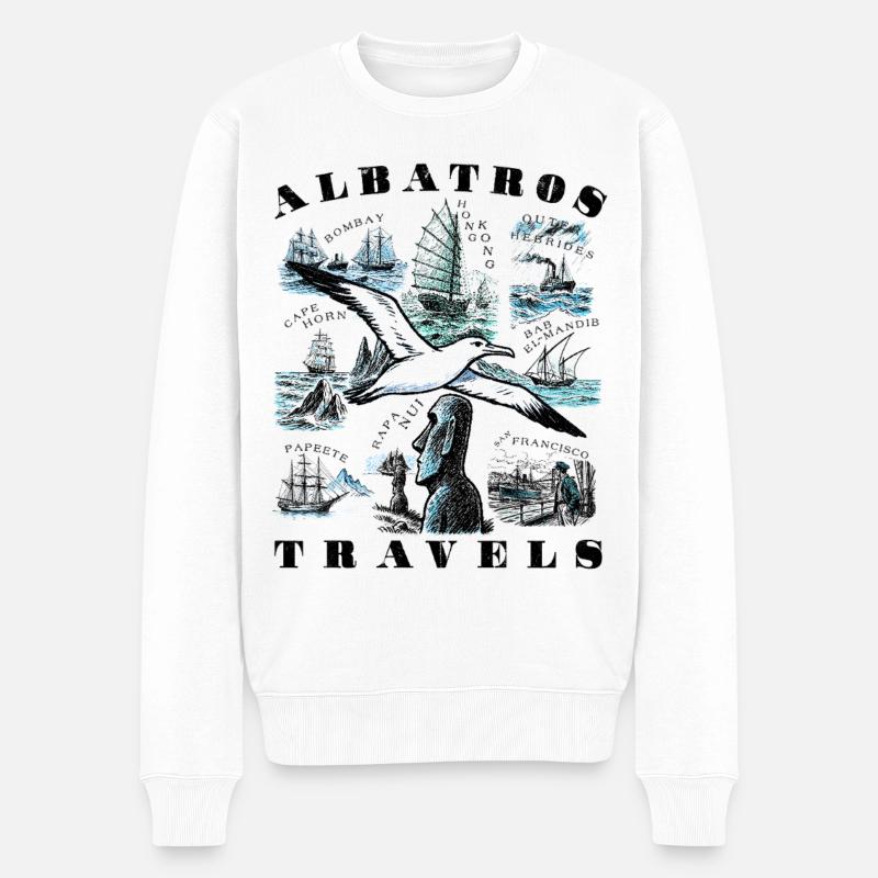 Albatros Reisen - Männer Premium Bio Pullover - Weiß