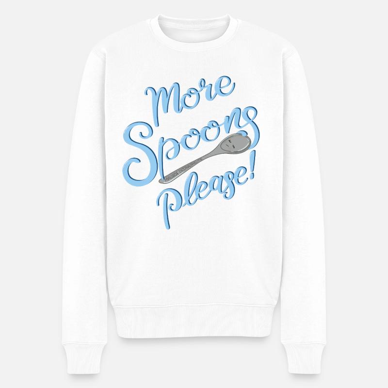 Plus de cuillères, s’il vous plaît ! - Pull Premium bio Homme - blanc