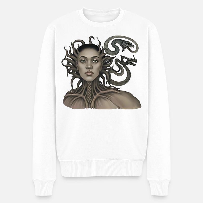 THE DAMNED #1 - dark hell - Pull Premium bio Homme - blanc