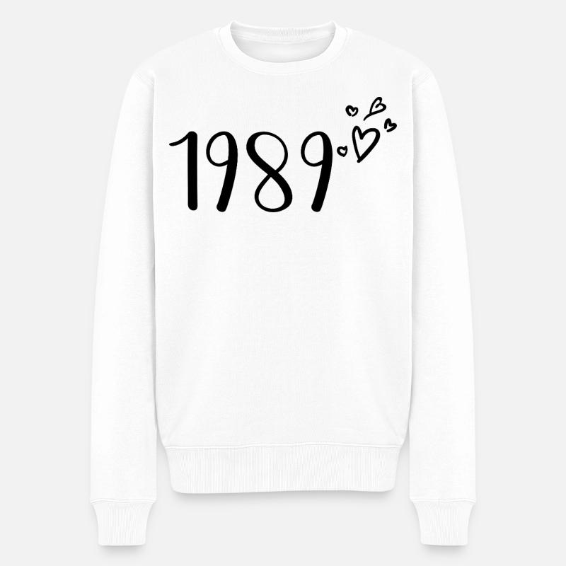 1989 - Männer Premium Bio Pullover - Weiß
