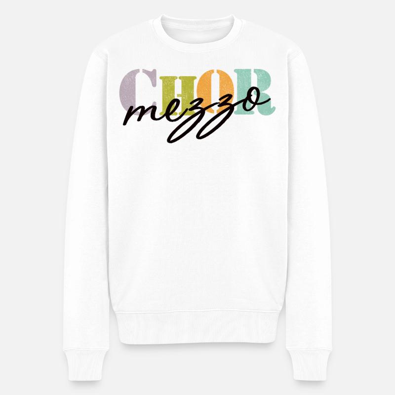 Mezzo-soprano de chœur - Pull Premium bio Homme - blanc