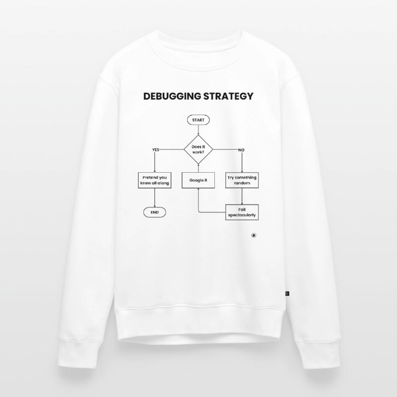 Debugging Strategy Flowchart - Does It Work Gift Men's Premium Organic Jumper