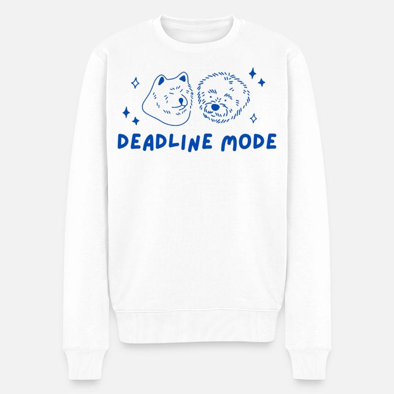 Mode Deadline - Pull Premium bio Homme - blanc