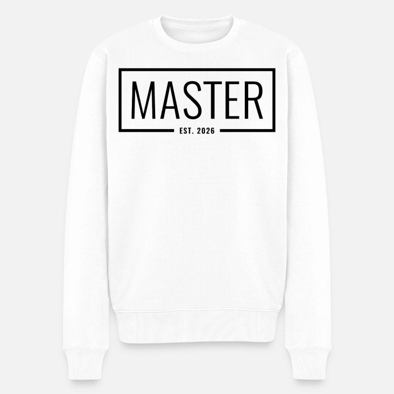 Master Est. 2026 - Männer Premium Bio Pullover - Weiß