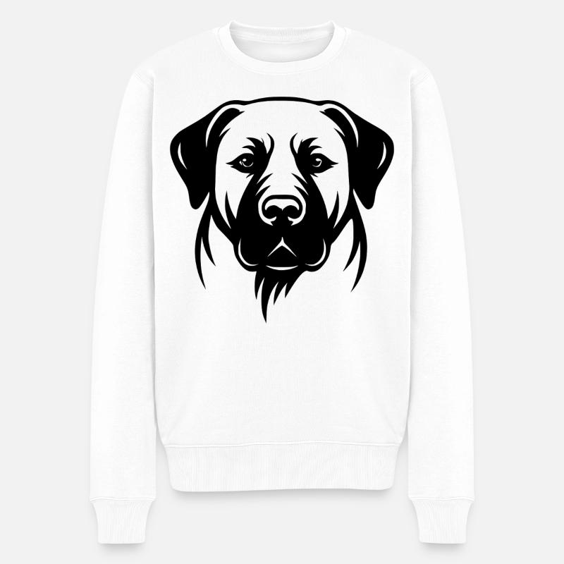 Kangal Anatolischer Schäferhund - Männer Premium Bio Pullover - Weiß