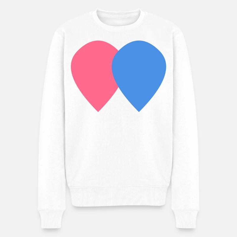 Desgin 1 - Pull Premium bio Homme - blanc