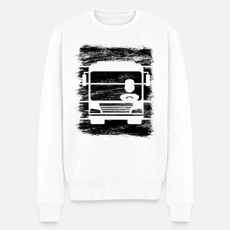 Chauffeur de bus - Pull Premium bio Homme - blanc