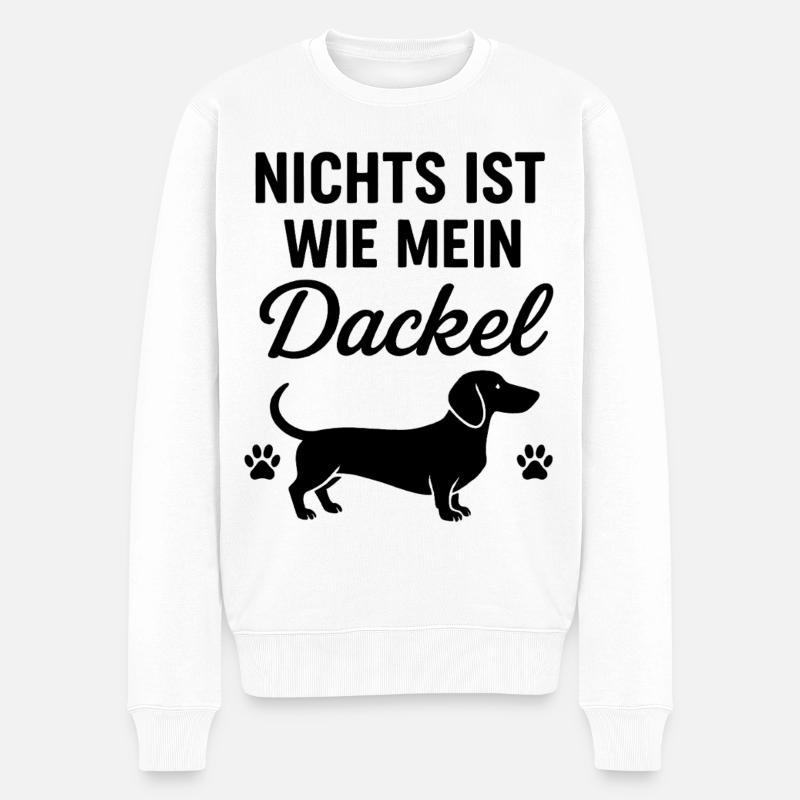 Mon dicton teckel - Pull Premium bio Homme - blanc