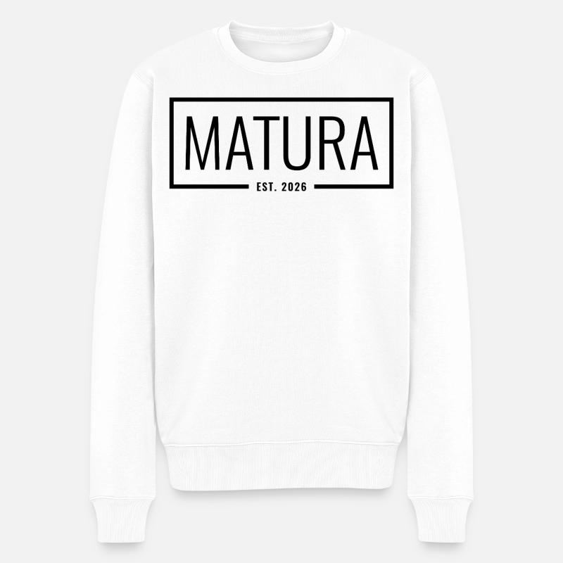 Matura Est 2026 - Männer Premium Bio Pullover - Weiß