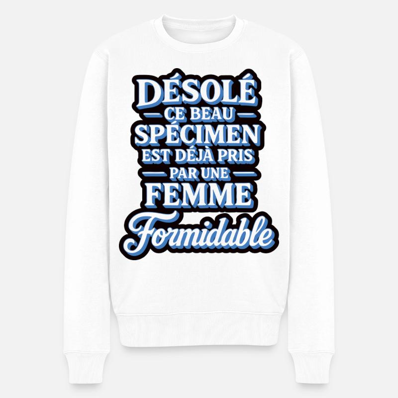 Wunderschönes Exemplar, aufgenommen von einer großartigen Frau - Männer Premium Bio Pullover - Weiß