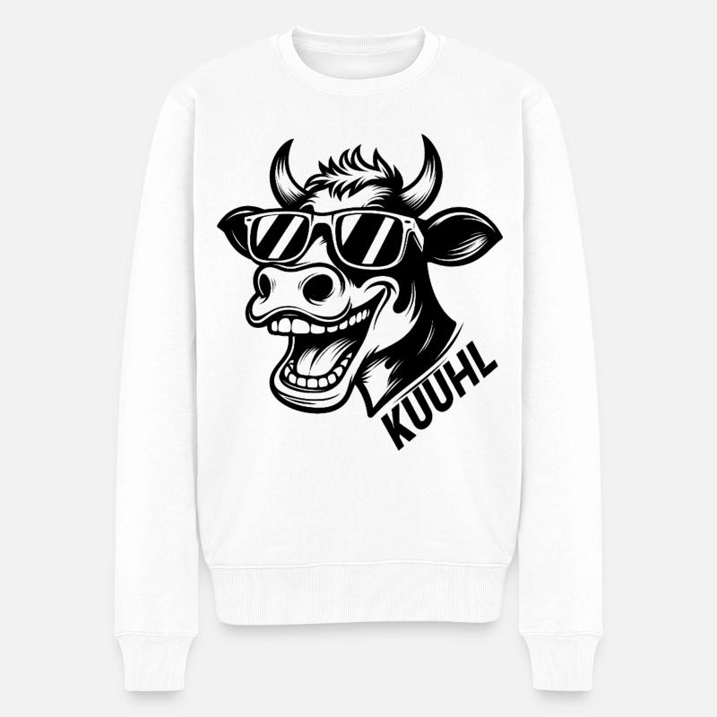 Kuuhl - Männer Premium Bio Pullover - Weiß