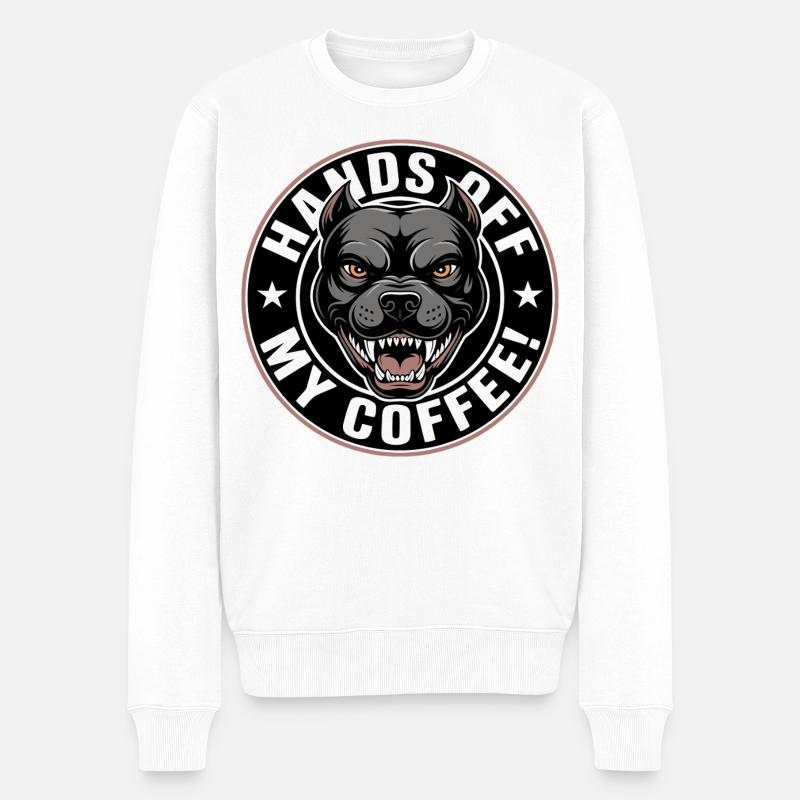 Lâche mon café - Pull Premium bio Homme - blanc