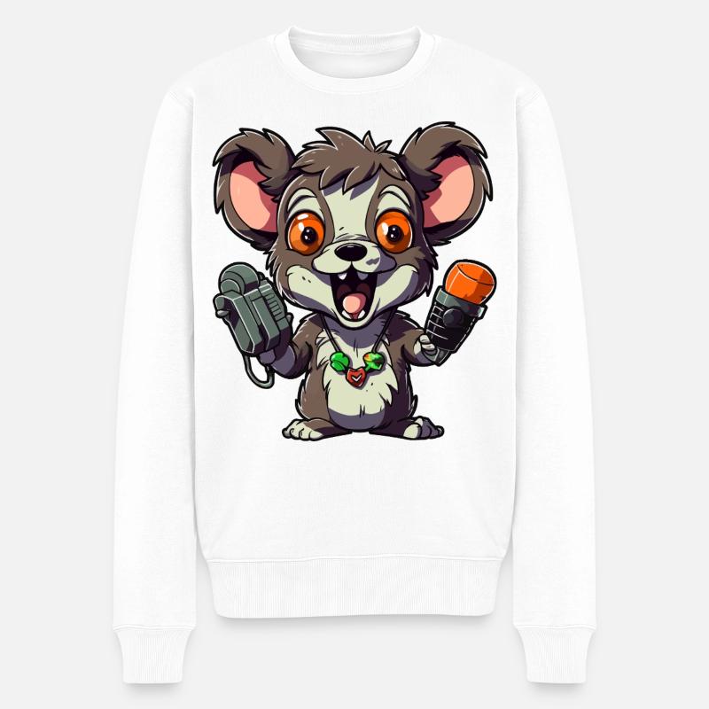 Chibi Rat Microphone Combo - Pull Premium bio Homme - blanc