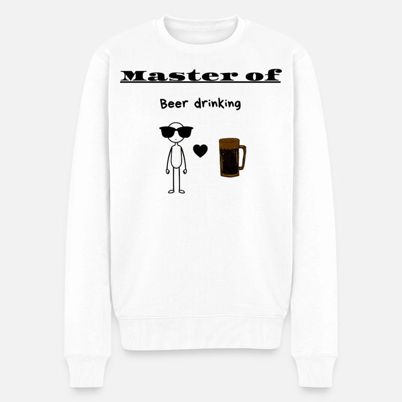 Maître de la bière - Pull Premium bio Homme - blanc