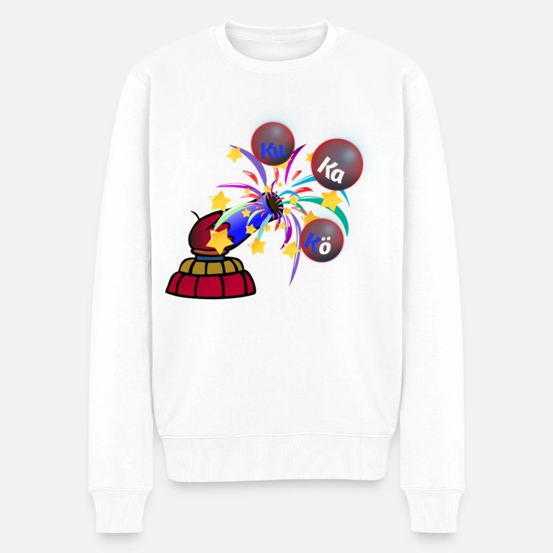 Ku Ka Kö - Festzauber Fasching Karneval - Männer Premium Bio Pullover - Weiß