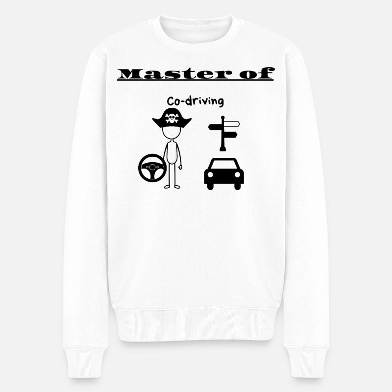 Maître en copilotage - Pull Premium bio Homme - blanc