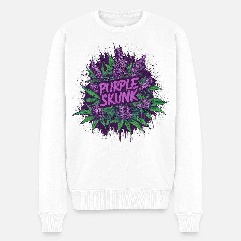 Mouffette Pourpre - Pull Premium bio Homme - blanc