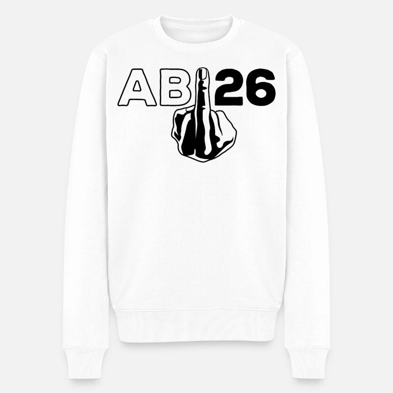 ABI 2026 Mittelfinger Abitur - Geschenk - Männer Premium Bio Pullover - Weiß