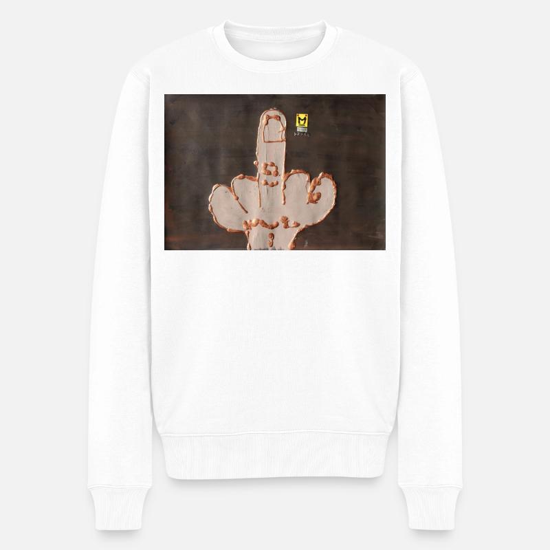 (m)eine Krone - Männer Premium Bio Pullover - Weiß