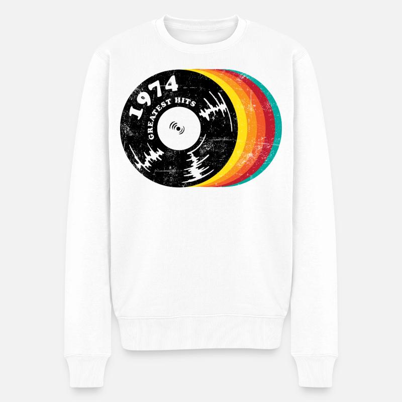 Grands succès de 1974 - Pull Premium bio Homme - blanc