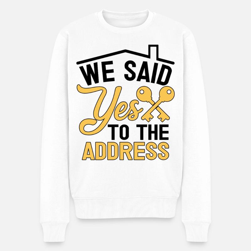 Nous avons accepté l’adresse - Pull Premium bio Homme - blanc