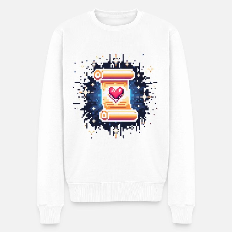 Daily Quest Vertrauen | Beziehungsarbeit - Männer Premium Bio Pullover - Weiß