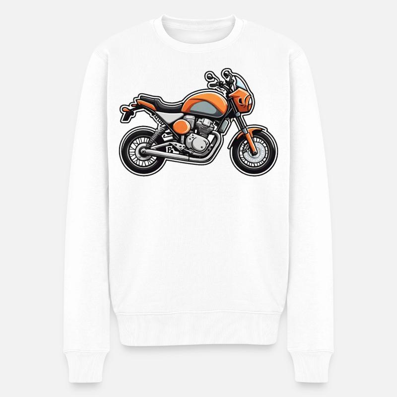 Art de moto Orange Cruiser - Pull Premium bio Homme - blanc