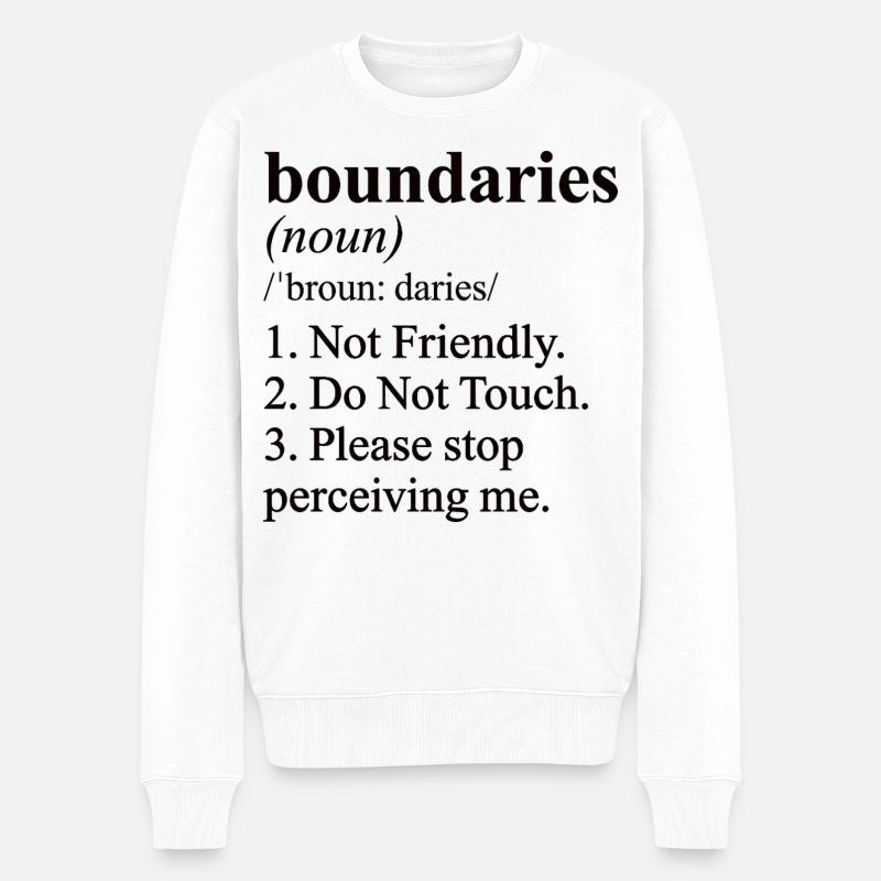 Définition drôle et non amicale - Pull Premium bio Homme - blanc