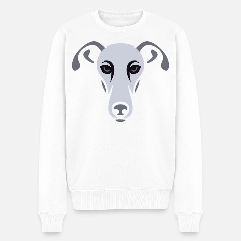 Lévrier, Galgo - Pull Premium bio Homme - blanc