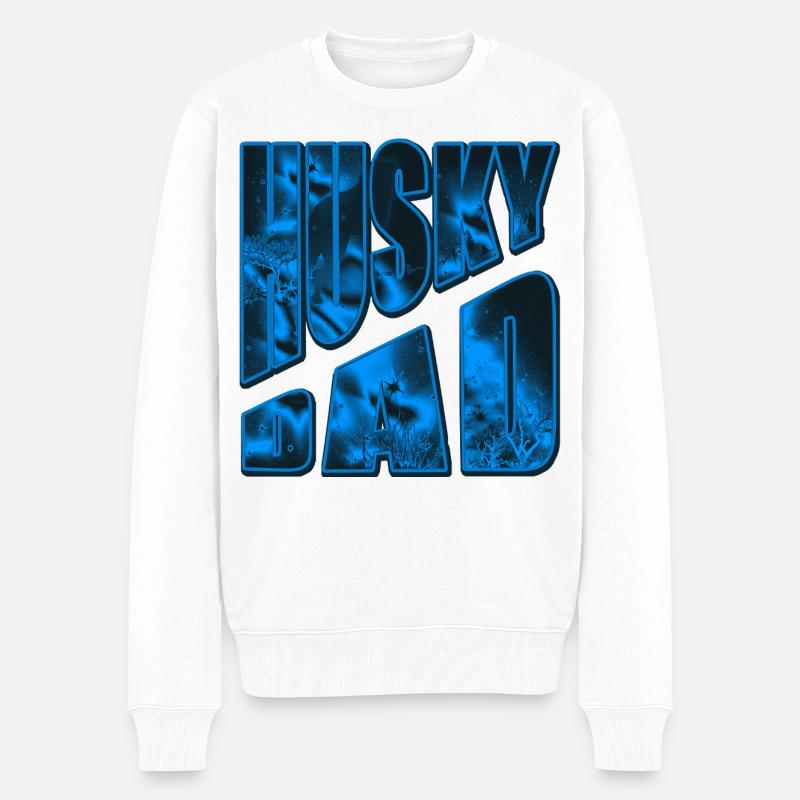 Husky Bad Neon Eisdesign - Pull Premium bio Homme - blanc